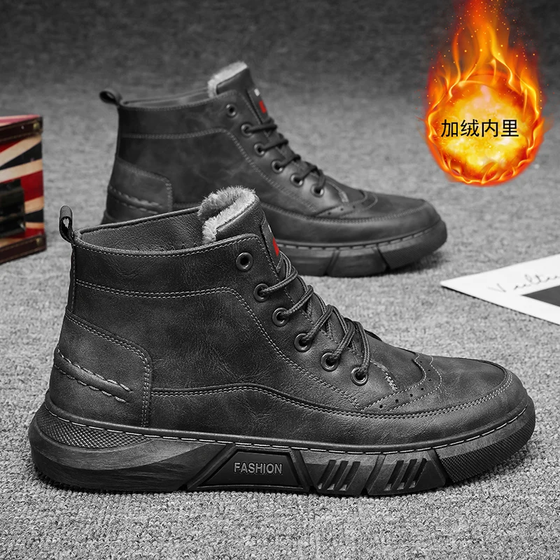 Popular Trend Slip on Fleece Lined Snow Footwear Soft Inner Padding, Anti Slip Waterproof Outsole Light Windproof Warm Design