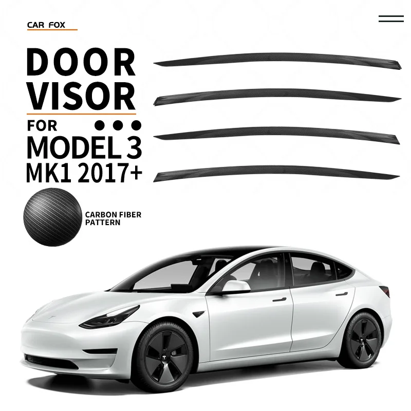 Per Tesla Model 3 Y Vent Deflector Ventshade Ventvisor Side Window deflettore parapioggia visiere per finestre parapioggia accessorio per auto