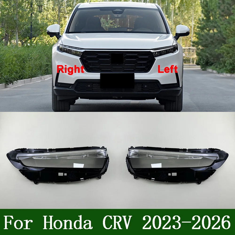Car Front Headlight cover For Honda CRV 2023-2026 Car Accessories Headlight Cover Shade Lampshade Lens Headlamp Shell Plexiglass