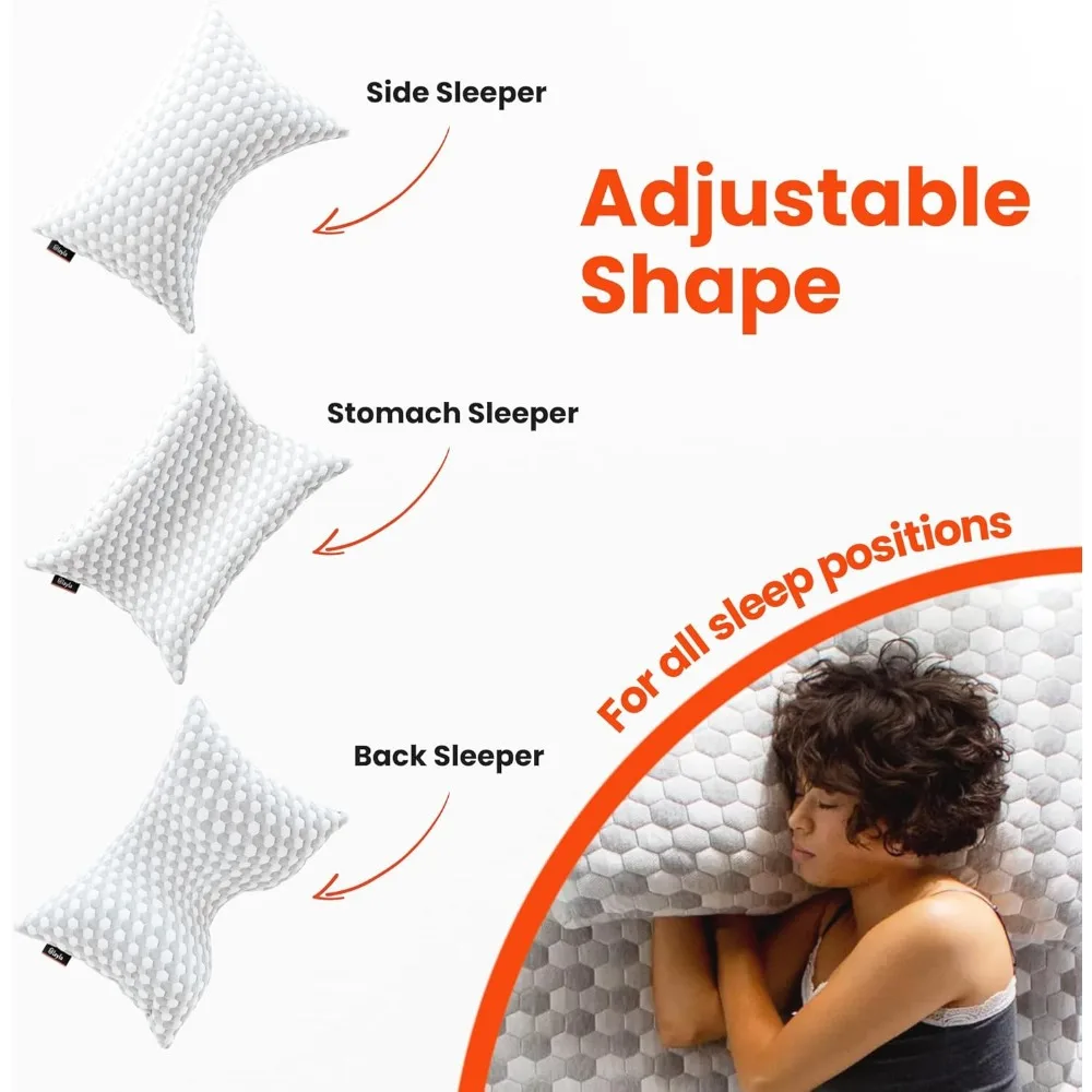 وسادة كابوك تبريد فاخرة من ليلى سليب - مقاس كوين، دعم قابل للتعديل للرأس والرقبة