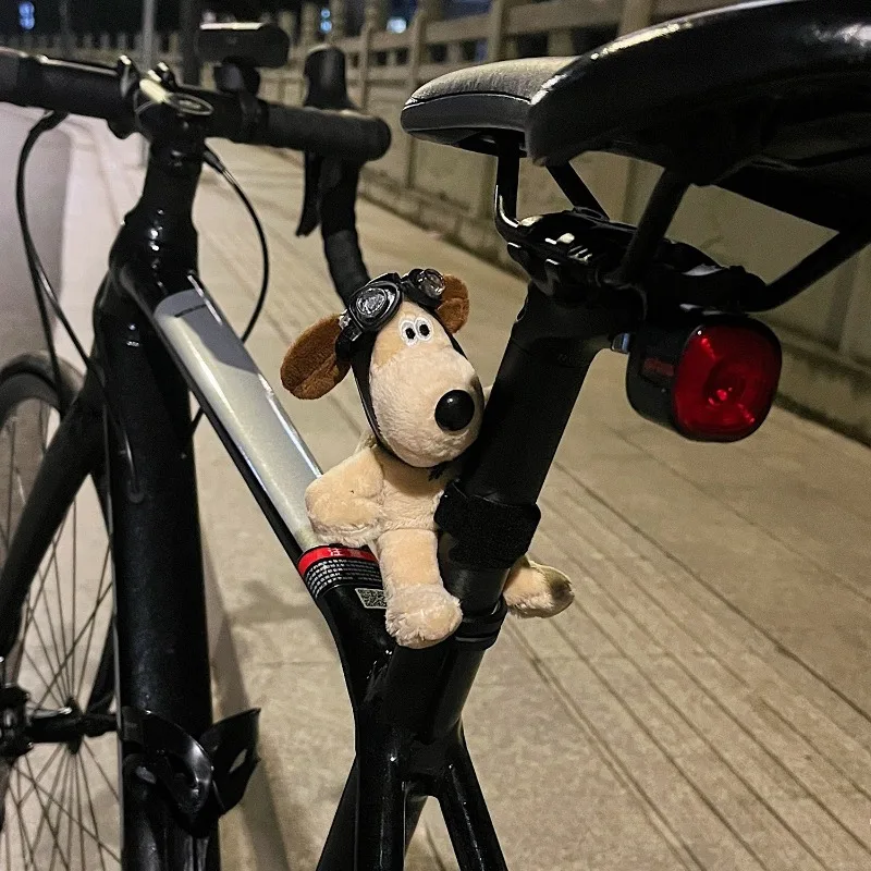 Plush puppy clutch decoration car wiper turn signal switch decoration cute dog, bicycle, electric bike pendant