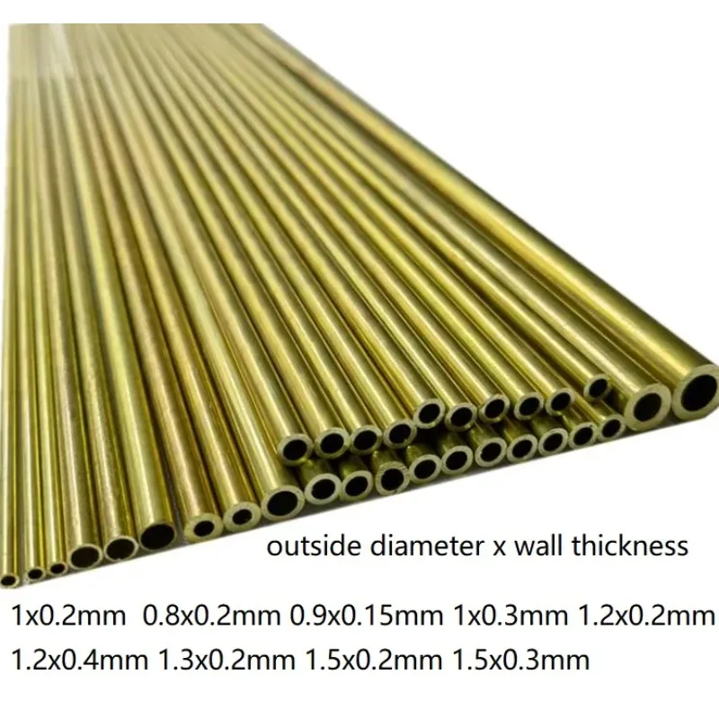 

0.8mm 0.9mm 1mm 1.2mm 1.3mm 1.5mm OD H62 Capillary brass tube yellow brass pipe、tubing、sleeve