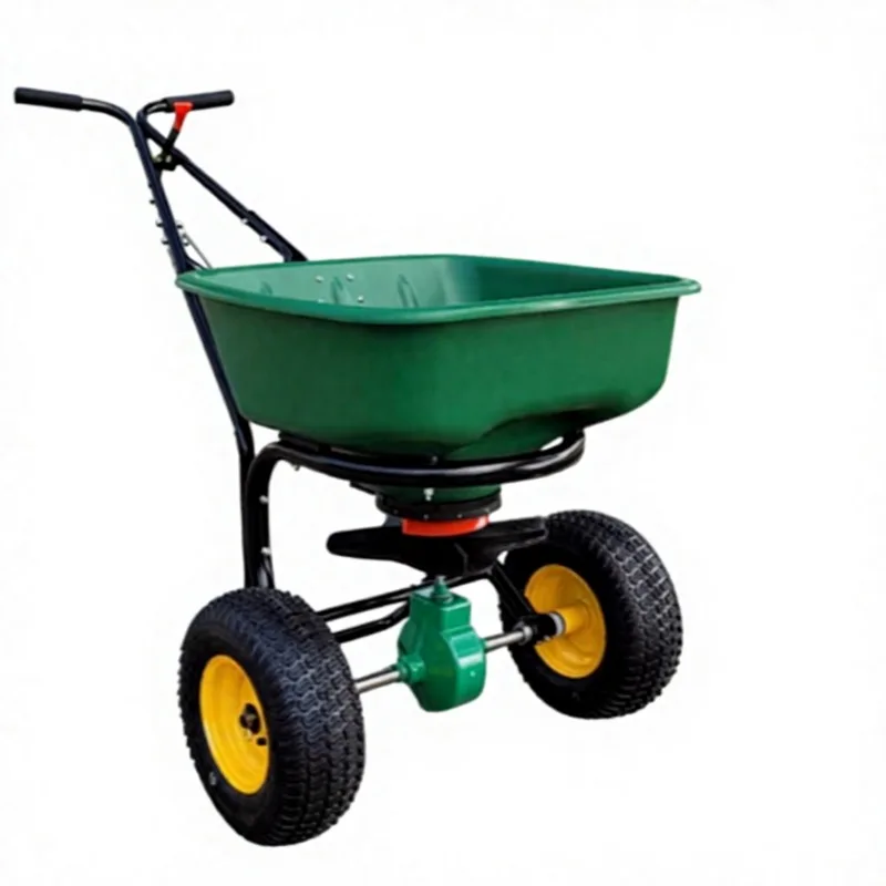 

SF50 Lawn Fertilizer Spreader Large Capacity 50L Hopper Hand Push Broadcast for Grass Seed Sand Salt