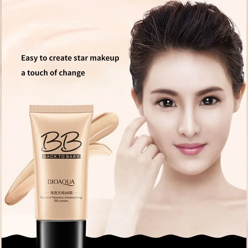 BIOAQUA BB Cream Makeup 3 Colors Natural Flawless Concealer Oil-control Liquid Foundation Moisturizing Cosmetics