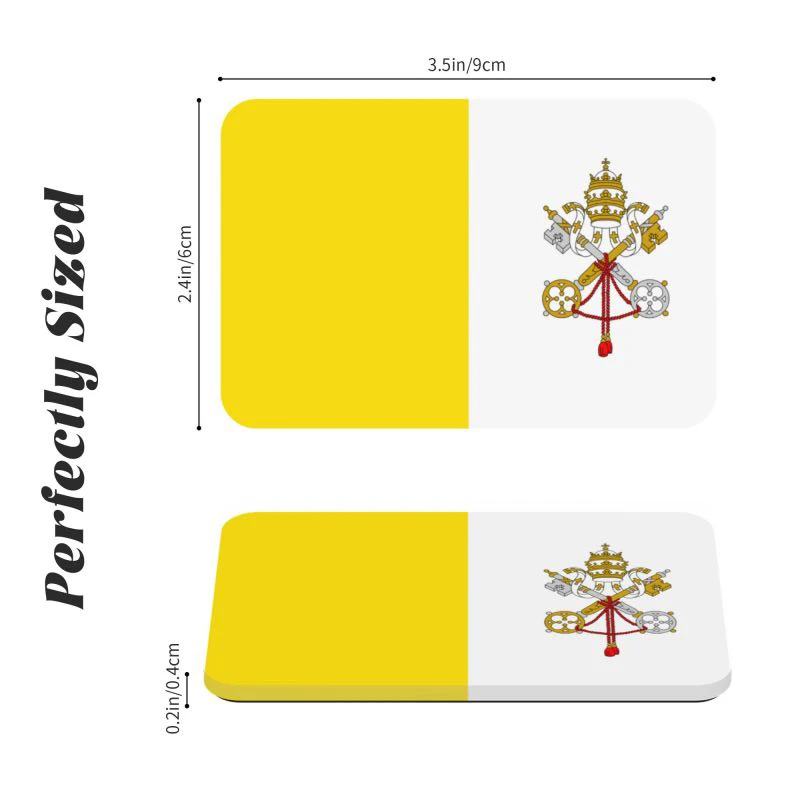 Vatican City Flag Souvenirs Refrigerators Fridge Magnets Home Decor Magnetic Acrylic Fridge Magnets customizable