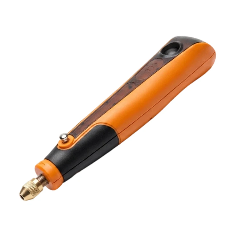 3.6V Cordless Electric Engraver Grinder Pen For Nail Art Jewelry Polishing Drilling Carving DIY Craft Tool Orange