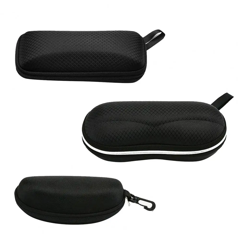 Sunglasses Case Potable Unisex Black Eye Glasses Protective Box Reading Glasses Carry Bag Hard Zipper Box Travel Pack Pouch