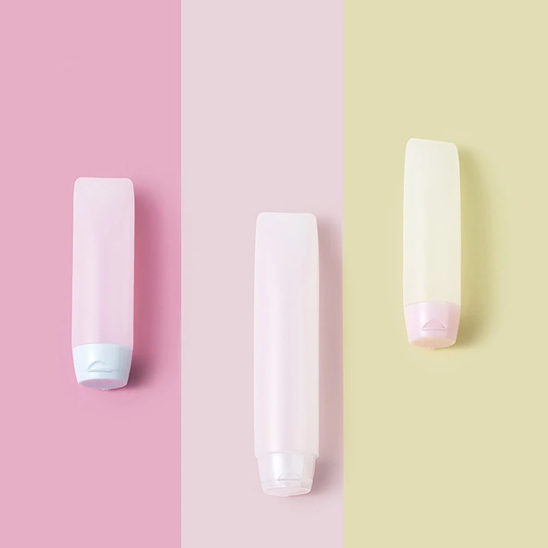 1 PC 무작위 30/50ml 호스 병 스퀴즈 하위 병 여행 화장품 로션 리필 용기 빈 크림 용기