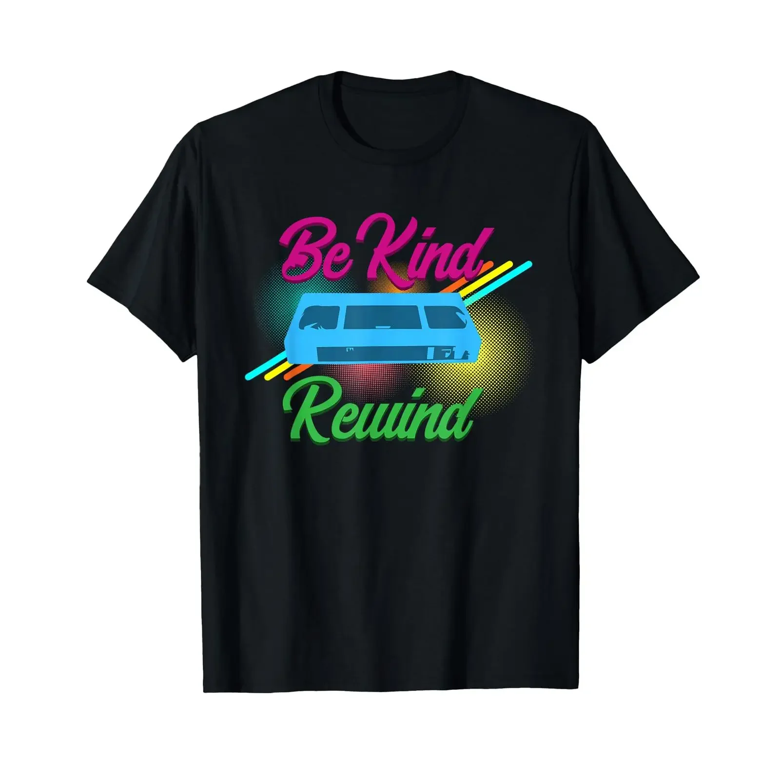 Be Kind Rewind VCR Vintage 90s 80s T Shirt vintage Washed Stretched Casual streetwear Comfortable graphic designer clothes