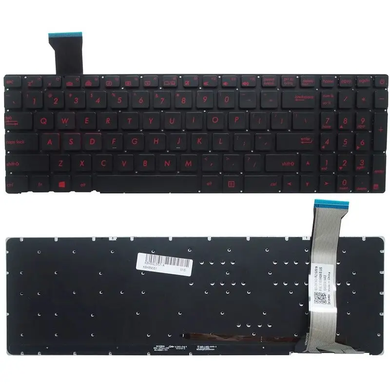 US Laptop Keyboard FOR ASUS GL552 GL552J GL552JX GL552V/VL GL552VW N552VW N552VX G771JM G771JW ZX50J/XJ ZX50JX G552VM G552VX