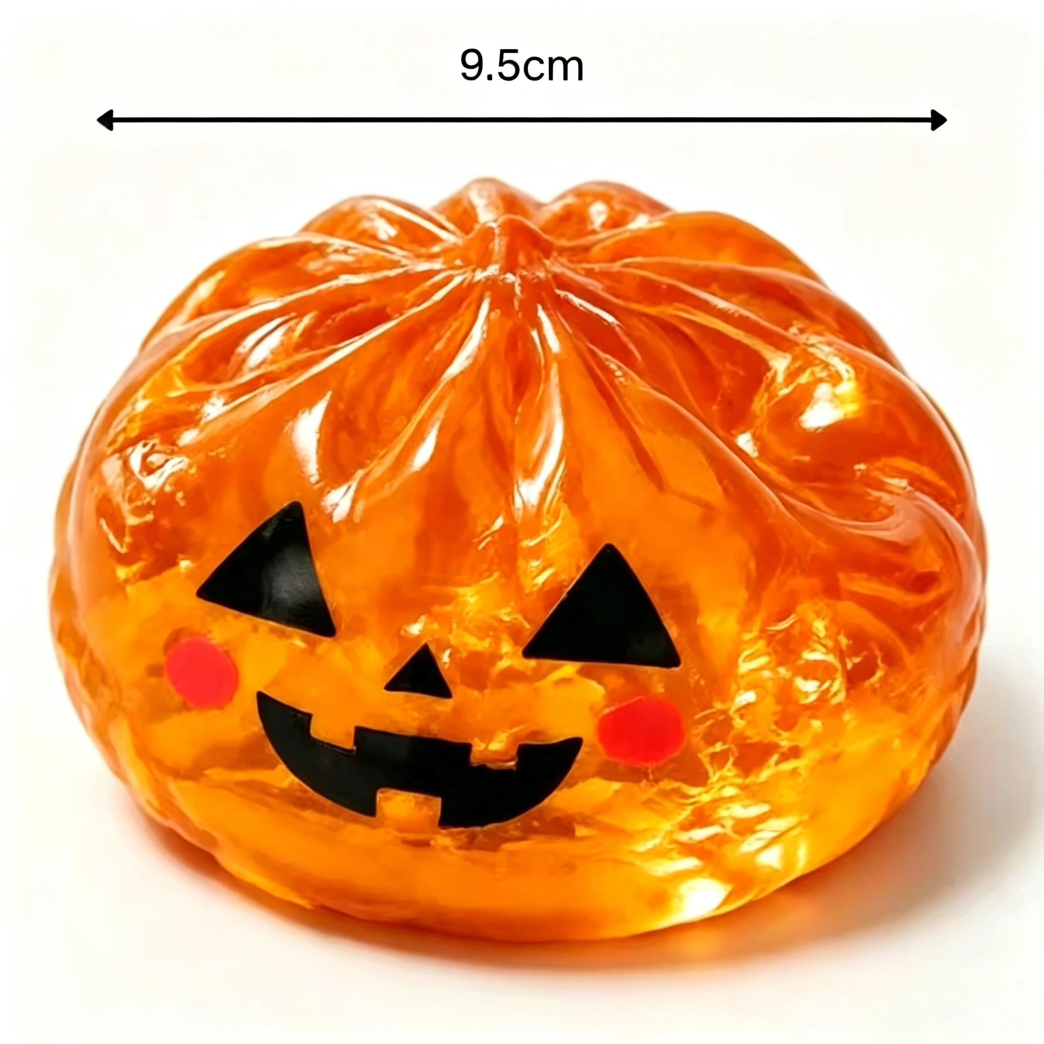 Jumbo 9.5cm Halloween Pectin Dumpling Squishies Cute Ghost Bun Slow Rising Anti-Stress Anxiety Fidget Toy Gift for Kids Adults