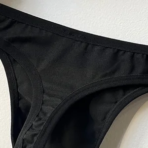 Schwarze Tanga von niedriger Taille für Männer, atmungsaktiv und bequem 8 Hauptverkäufe - №8