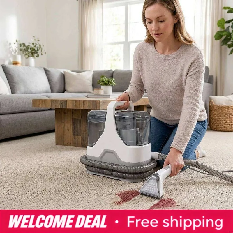 600W High Power Fabric Cleaner Model 6358 Spray Suction Integrated Household Cleaning Machine For Sofa Mattress Carpet Curtain