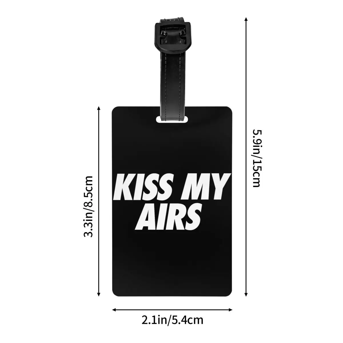 Kiss My Airs Luggage Tag Travel Bag Suitcase Privacy Cover ID Label