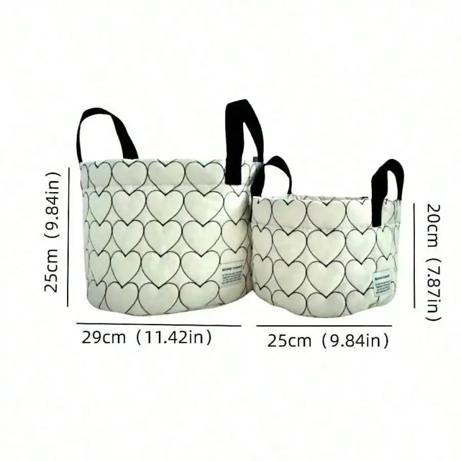 Ins style love storage basket can hang tissue bag wet wipes bag sundries sorting basket tissue box storage basket