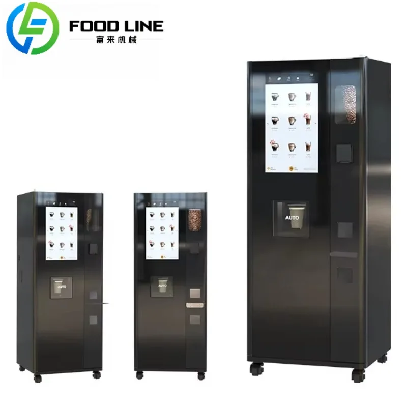Fresh Ground Coffee Vending Machine Automatic Bean to Cup Dispenser for Office and Shopping Malls