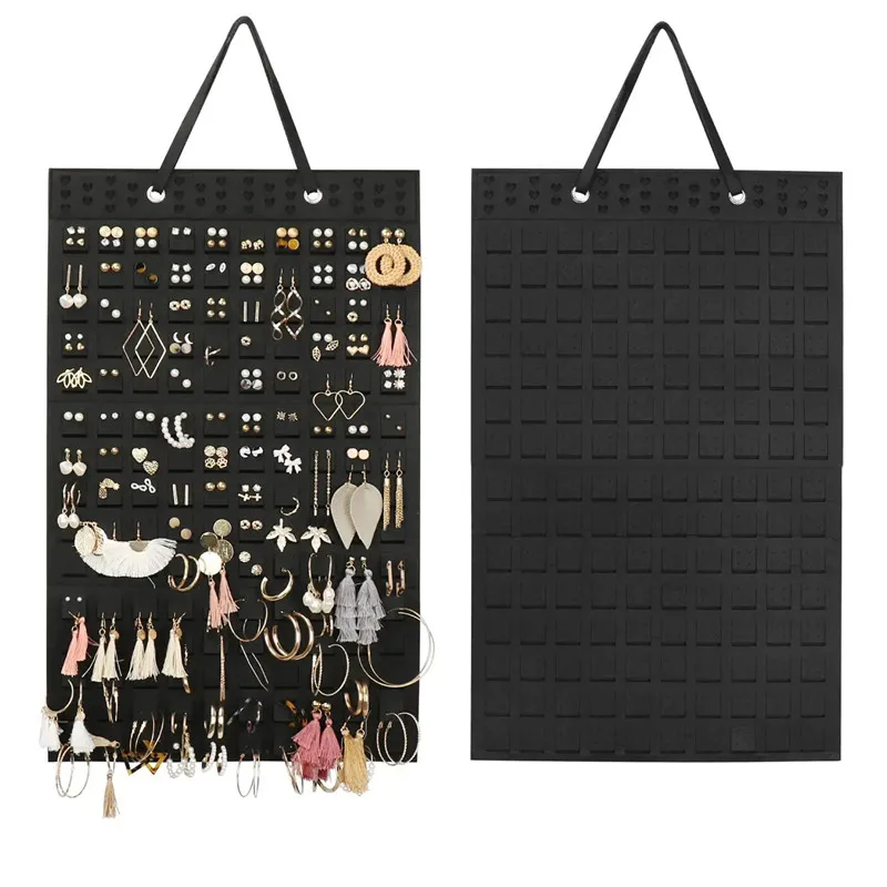 壁掛かるブローチの陳列台、オーガナイザーバッグ、フェルト、エナメルピン、バッジボタン、宝石類の貯蔵、ネックレス、イヤリング、コレクション