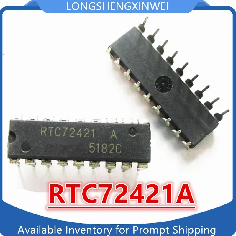 1 Uds nuevo RTC72421A RTC72421 DIP-18 módulo de reloj en tiempo Real Original de 4 bits en Stock