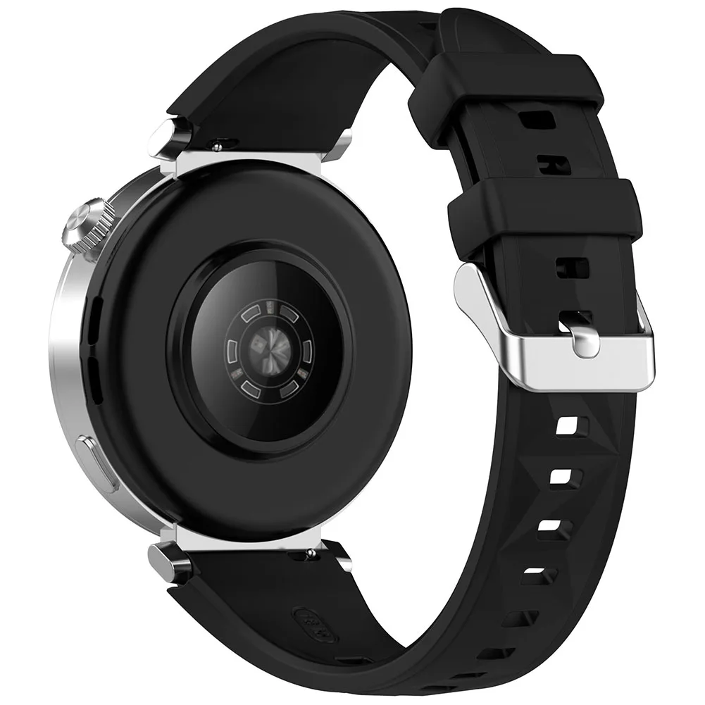 Pulseira de relógio de silicone ajustável macio silicone esporte pulseiras à prova de suor para huawei relógio gt5 41mm/gt5 pro 42mm