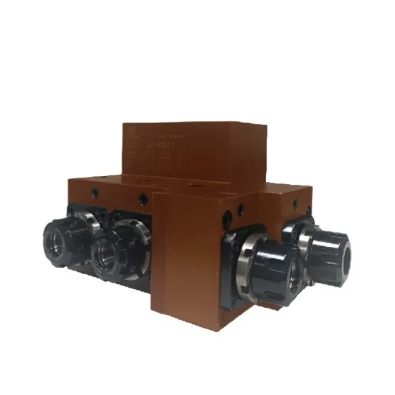 

2 side 2 right angle power head assembly drilling milling tapping chamfer turning milling compound 90 degree angle power head