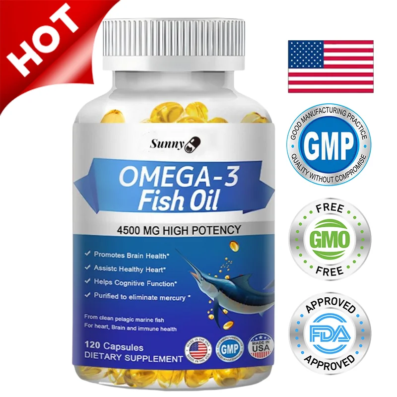 Omega-3 fish oil-benefits the cardiovascular system, protects eye fatigue, cognitive function, and learning ability