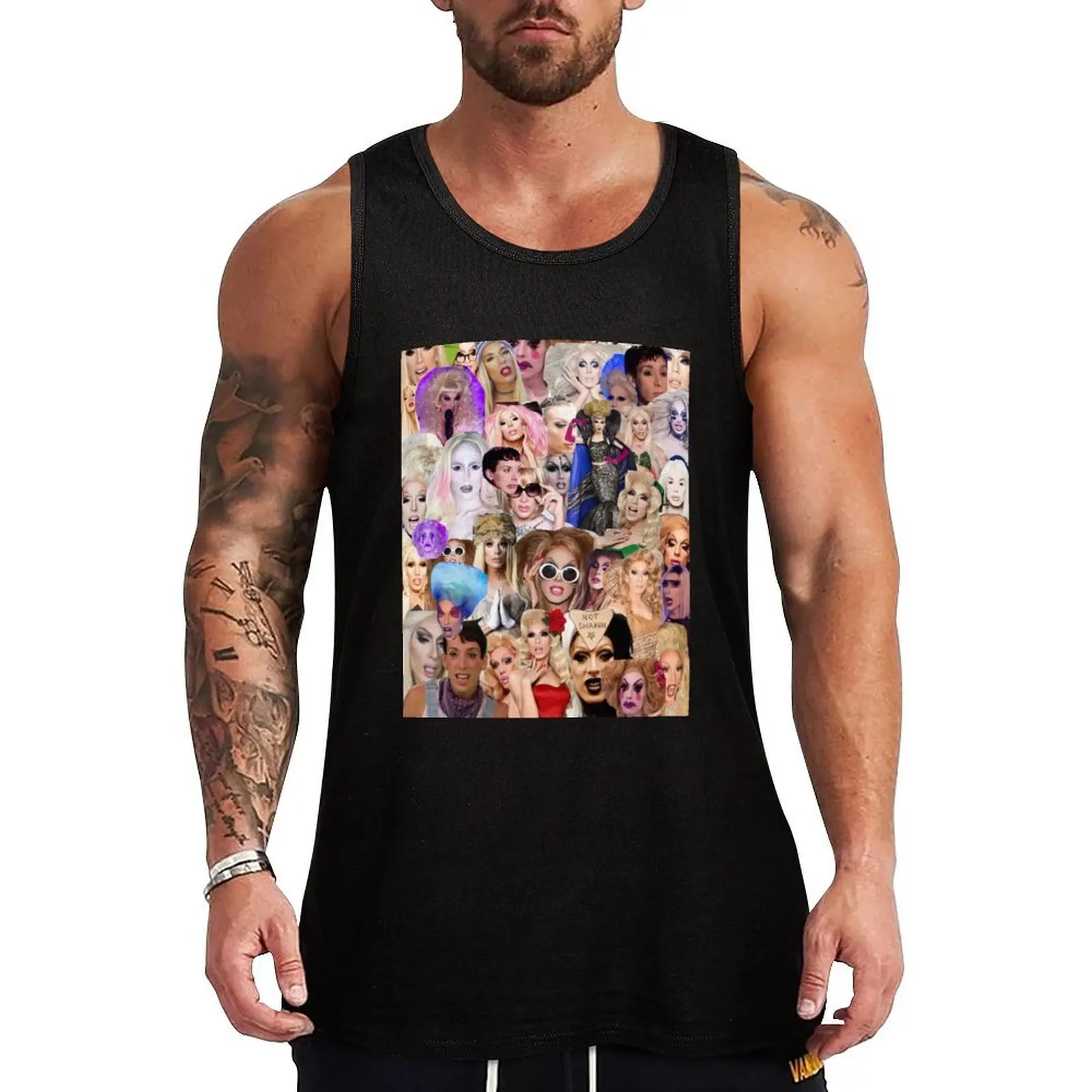 

Alaska Collage Tank Top T-shirts men summer 2025 Men's gym t-shirts training weight vest