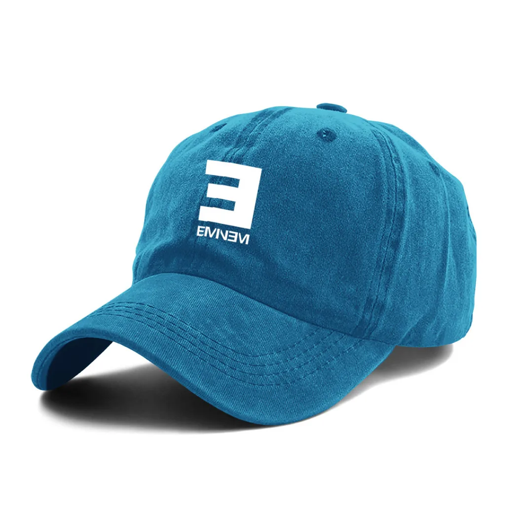 E-Eminem Unisex Baseball Caps For Washed Hat Fashion Snapback Summer Sunscreen Sun Hats Outdoor Sports Golf Cap