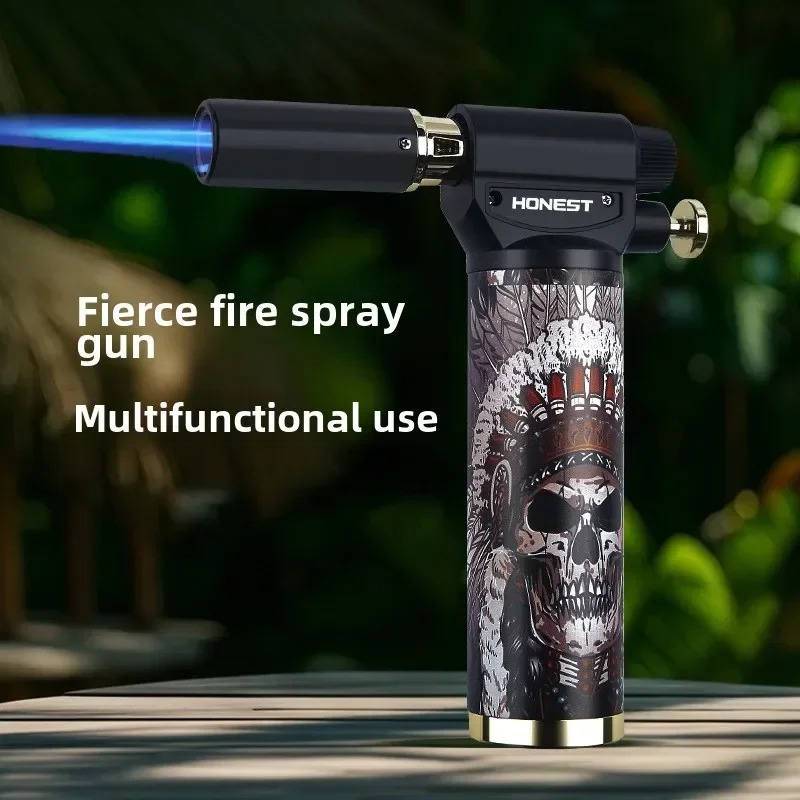 HONEST Multi Functional Outdoor Barbecue Kitchen Baking Lighter Turbo Torch Cigar Lighter Welding Gun Butane Gas Lighters - Image 5