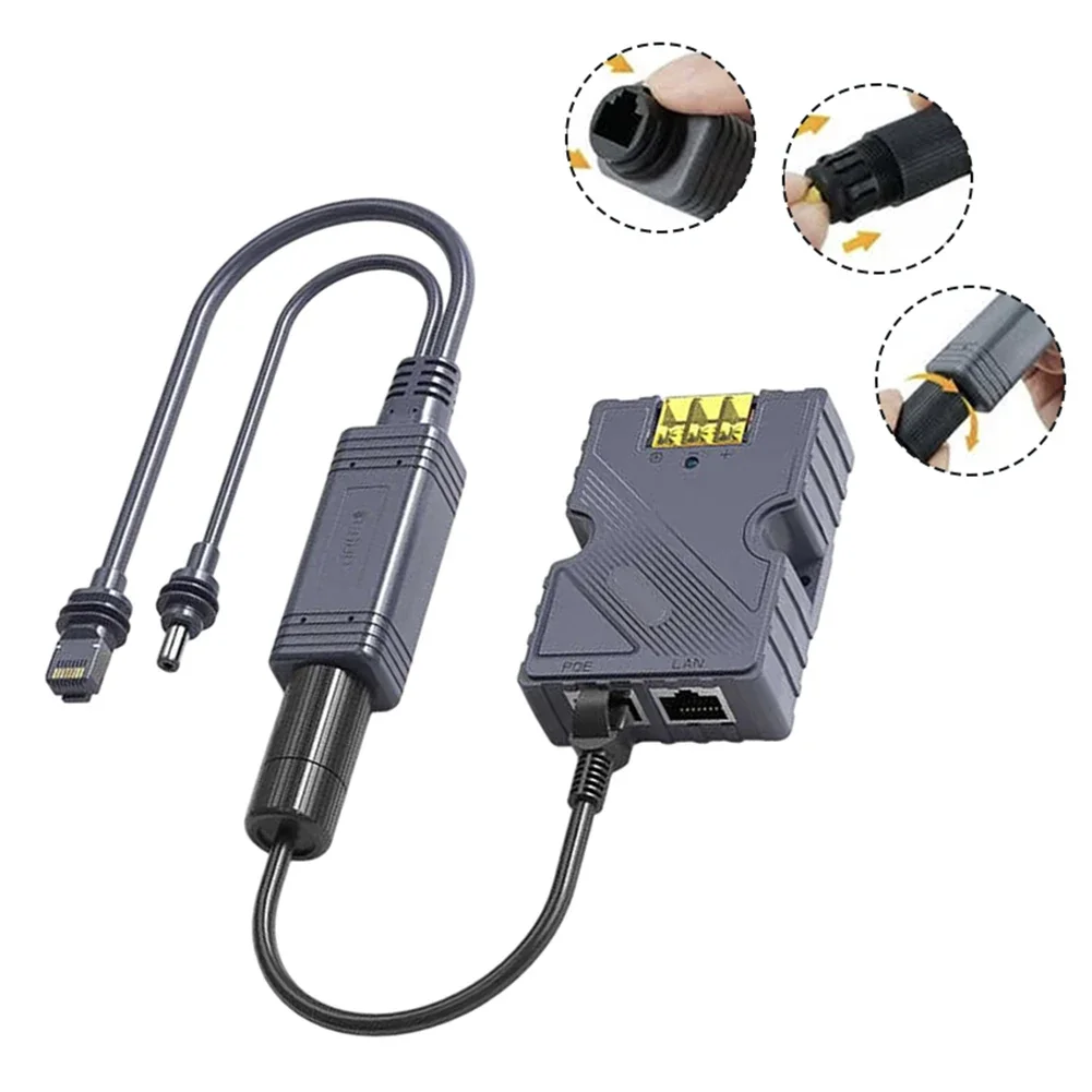 For Starlink Mini Dishy 100W Isolated Gigabit POE-Splitter Conversion Kit 150W Power Cord Splitter With-RJ45 Interface 1000Mbps