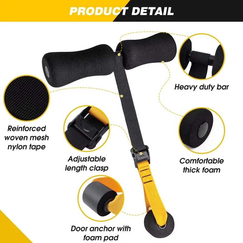 Hamstring Curl Strap Sit Up Machine Nordic Home Workout for Gear Hamstring Curls Spanish Squats Home Fitness Product