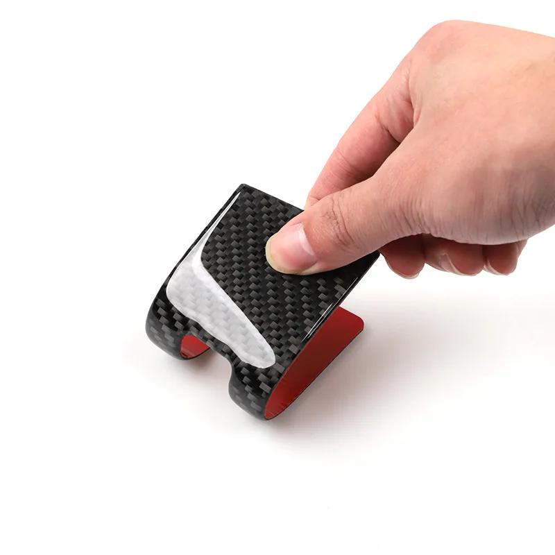 مناسبة ل 12-19 فولكس فاجن بيتل ألياف الكربون الباب لاصقة تزيين السيارات الداخلية تعديل الملحقات #6