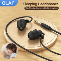 Mobile 3.5MM Wired Sleeping Earphones In-Ear Liquid Silicone Headphones Noise Caneling Headphones HiFi Earbuds With Micphone