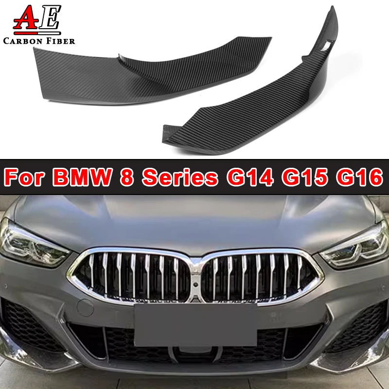 

Carbon Fiber Car Front Bumper Splitter Diffuser Lip Protector Spoiler Deflector Guard For BMW 8 Series G14 G15 G16 2018-IN