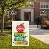 Back to School Garden Flags for Outside Design For Apple 12x18 Inch Double Sided First Day of School Lawn Yard Decor llz
