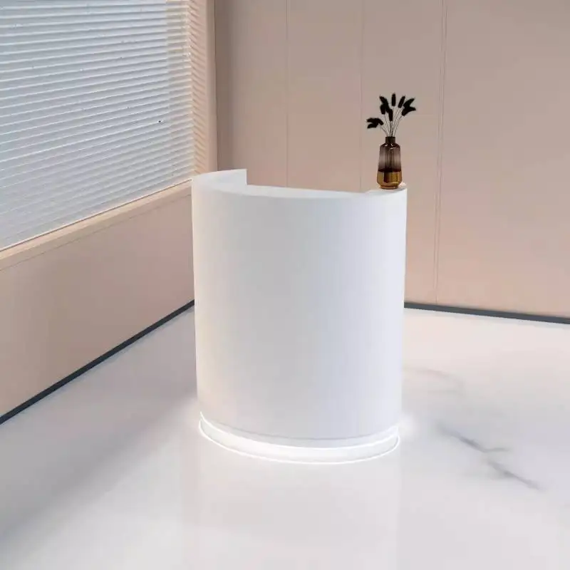 ديكور صغير مكاتب الاستقبال تخزين الخروج أدراج الزاوية مكاتب الاستقبال الكلاسيكية الفاخرة أثاث مكتب الاستقبال Mostrador #4