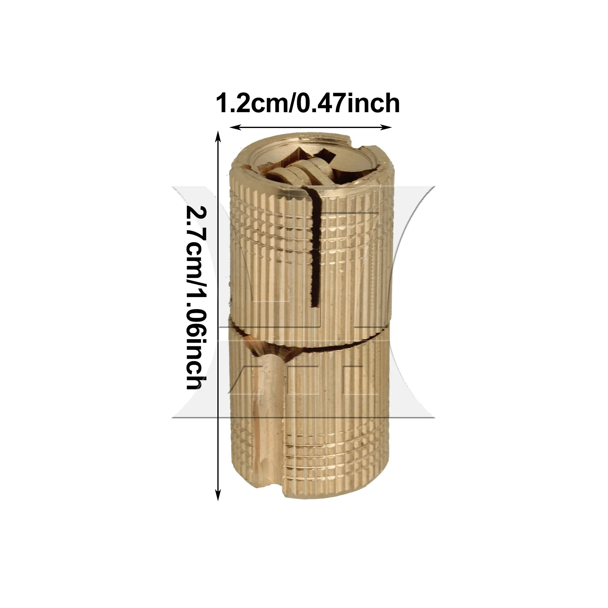 24 Pcs Hidden Invisible Hinges Barrel Concealed Hinges 1.06x0.47inch