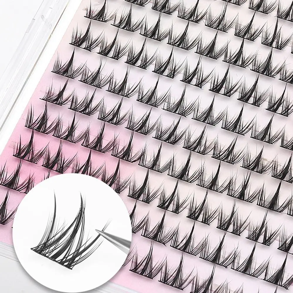 Fashion  Natural Glue Free False Eyelashes for Women High Quality Easy To Apply Long Lasting Single Cluster Curled Suitable