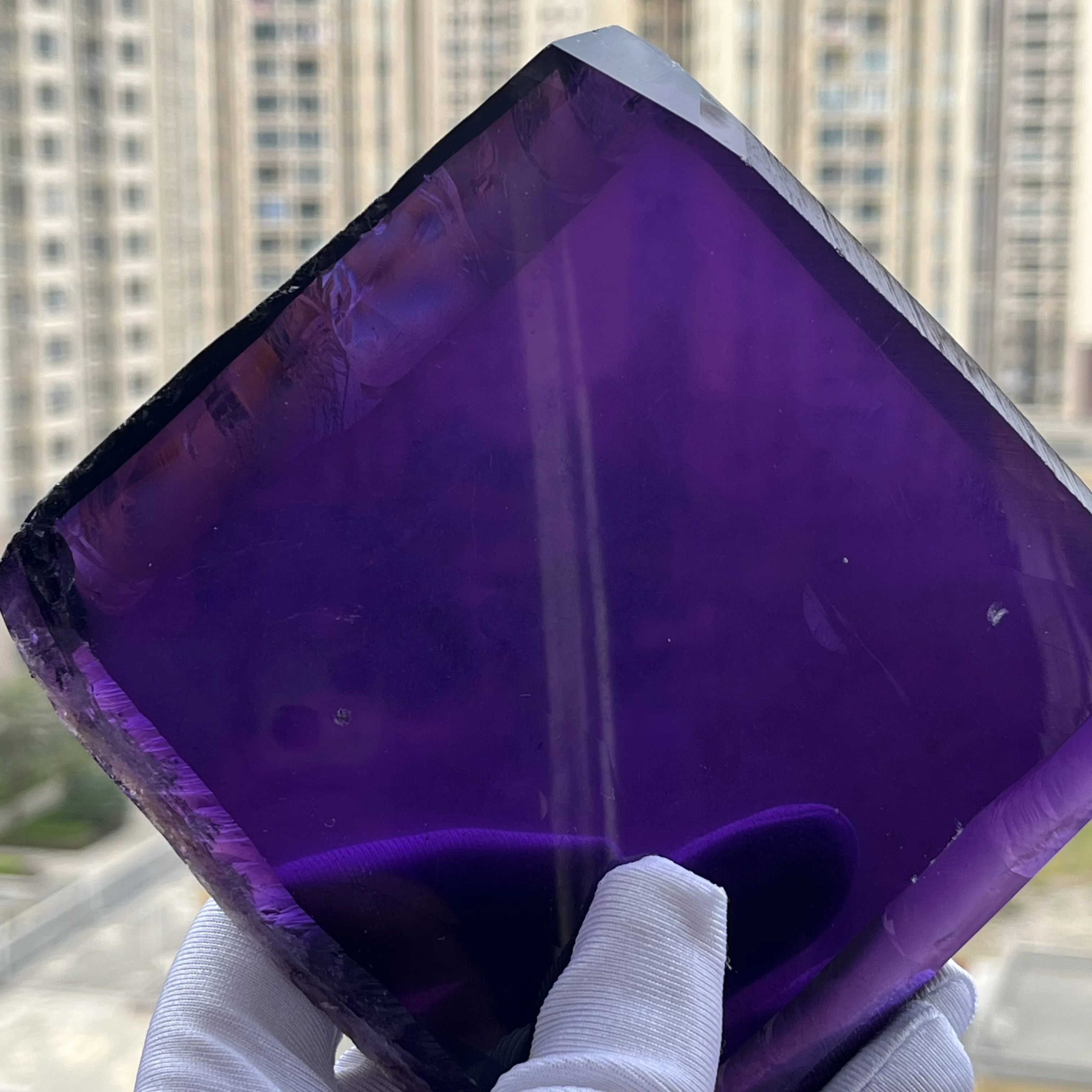 1Piece Lab Grown Amethyst Rough Hydrothermal Crystal Stone Rough Factory Direct