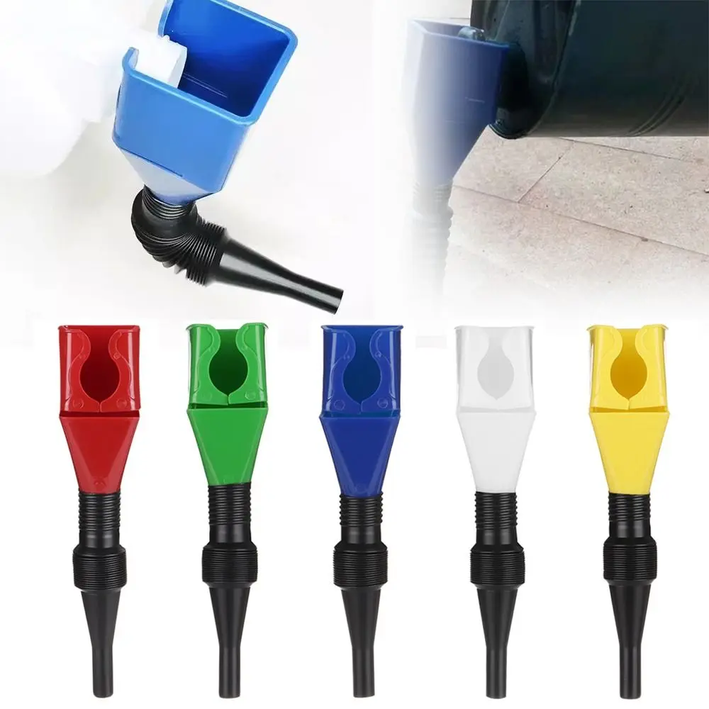 Outdoor Emergency Plastic Engine Oil Filling Funnel Portable Universal Change Oil Funnel Durable Refueling Gasoline Filter