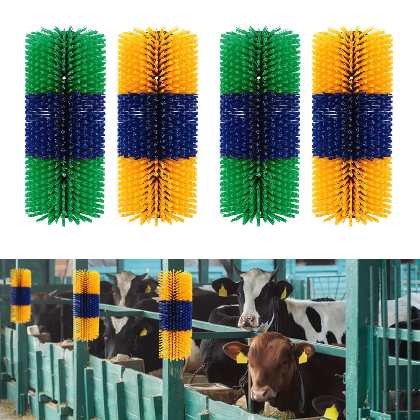 

Animal Back Scratching Brush Full Massage Wear Resistant Relieve Itching Clean Brush Livestock Scratch Brushes for Sheep