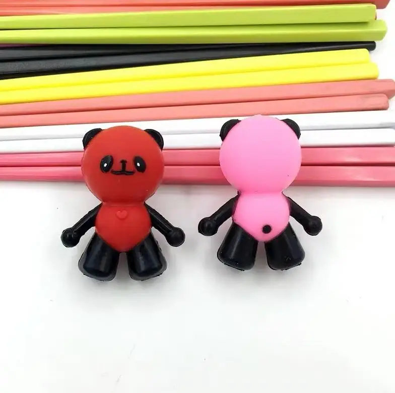 300Pairs Learning Gift Helper for Chopstick Beginner Kids Children Training Chopsticks Silicone Cartoon Panda Chopsticks ni23