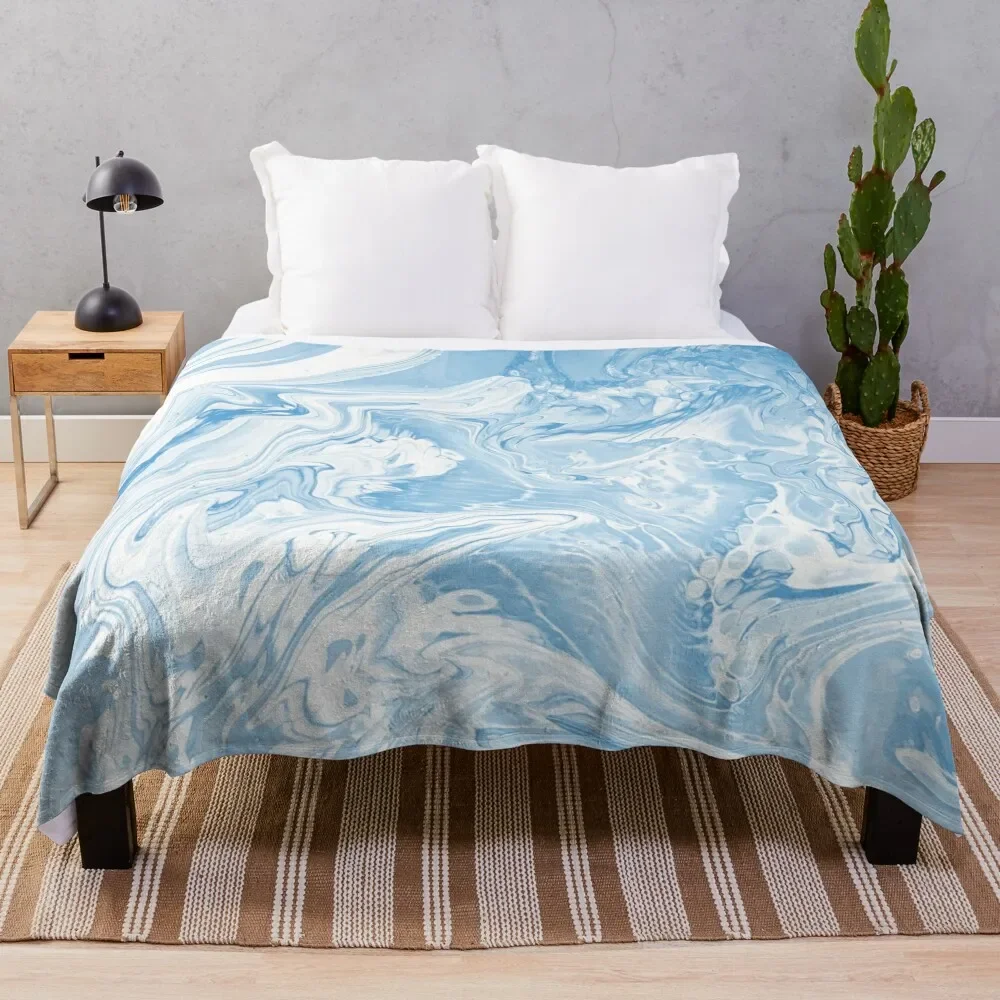 

CLOUDY SKY MARBLE Throw Blanket anime Warm Soft Big Blankets