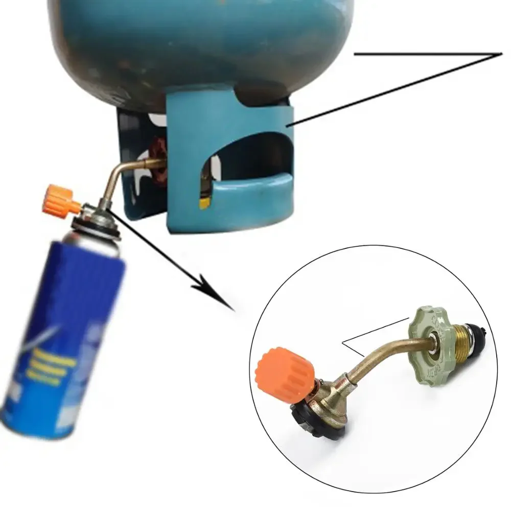

High Quality Butane Gas Cylinder Fuel Tank Filler Connector Adapter Valve Safe Switching Charging Inflatable Valve Multi-tool