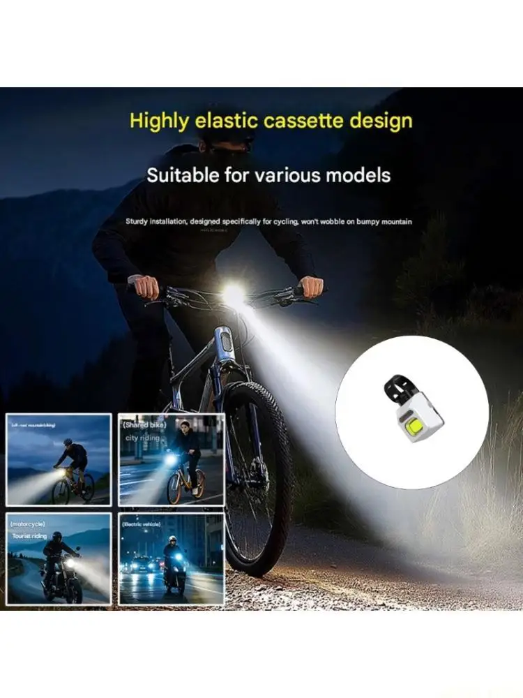 

U2JB Rechargeable Bike Front Light Bicycles Handlebar Front Hanging Warning Light For Trail And Mountain Cycles