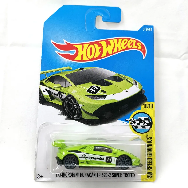 2017-319 HOT WHEELS 1:64 LAMBORGHINI HURACAN LP 620-2 SUPER TROFEO diecast car model gifts