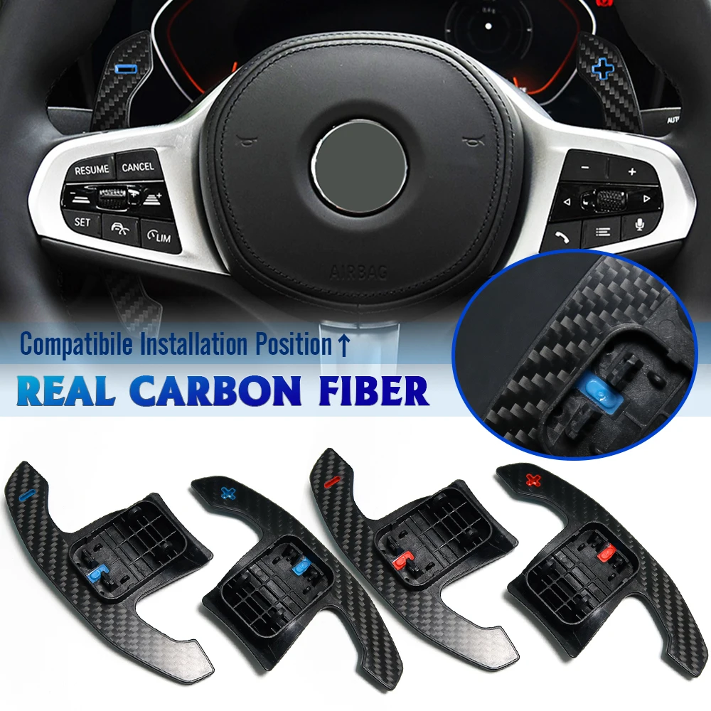 

Carbon Fiber Paddle Shifter For BMW X3 X4 X5 X6 X7 G01 G02 G05 G06 G07 Car Steering Wheel Paddle Extension