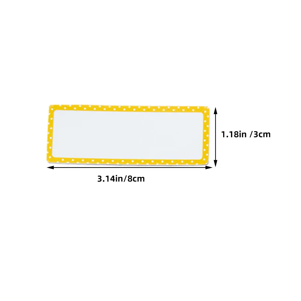 8Pcs Magnetic Name Tags Dry Erase Reusable Write Wipe Refrigerator Whiteboard Office Classroom Home Organization Labels