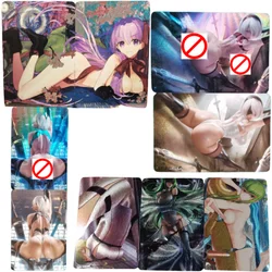 ACG Sexy Cards Fate Grand Order FGO BB NieR Automata 2B CC Anime Game Characters Collection Coarse Flash Cards DIY Toys Gifts