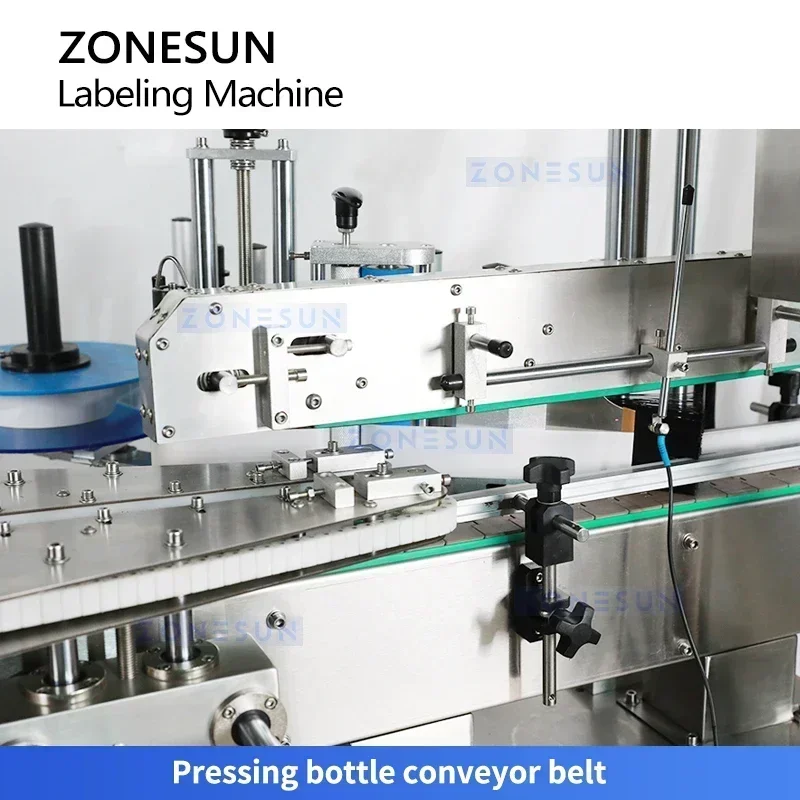 Zonesun Vertical Single Side Glue Bottle Labeling Machine ZS-TB300I