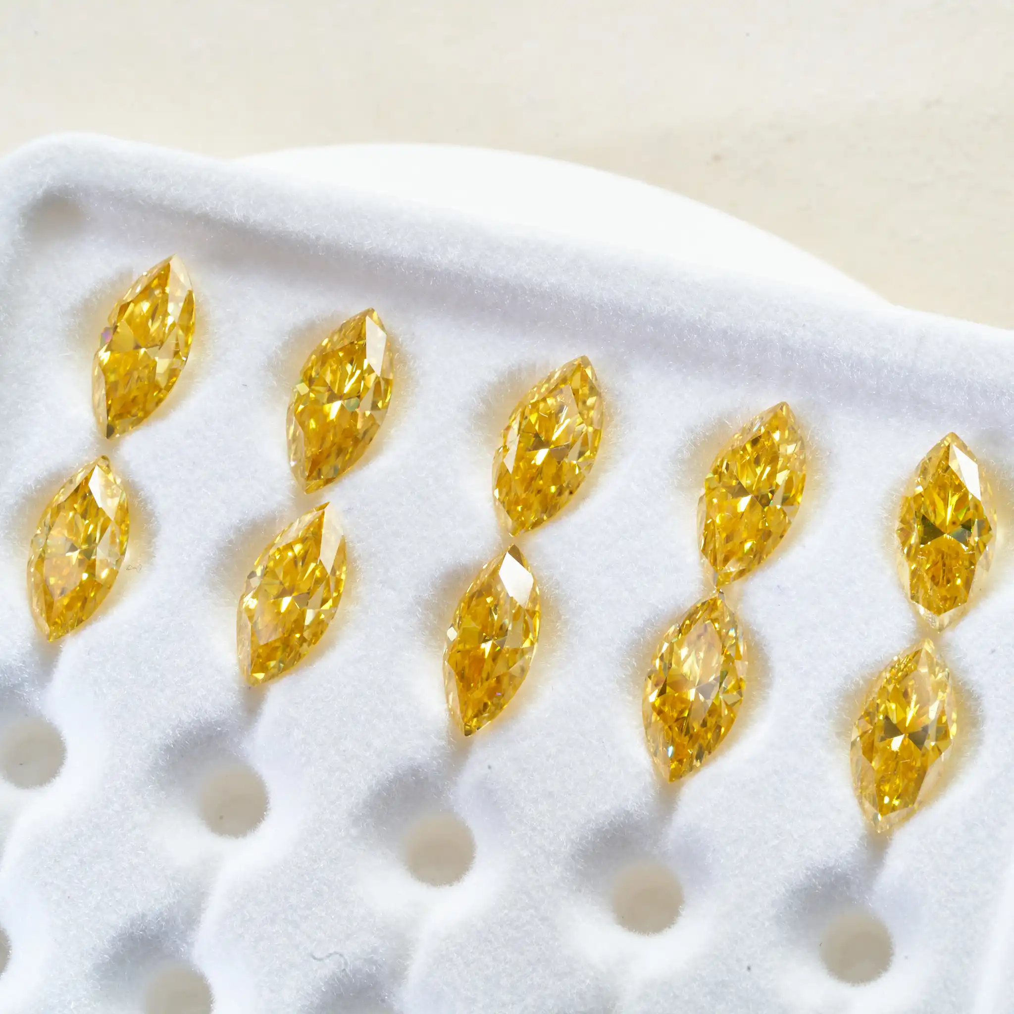 المويسانيت الماس الياقوت الأزرق اللون ماركيز قطع مختبر الأحجار الكريمة خلق للنساء ، مواد صنع المجوهرات مع شهادة غرا #6